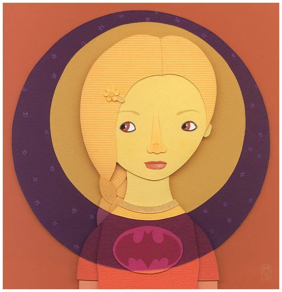 Meghan Stratman 'The Bat' Original Paper Cut Available