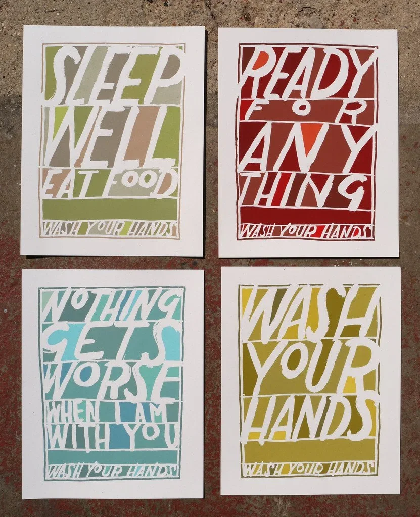 Jay Ryan 'Wash Your Hands' Print Set Available