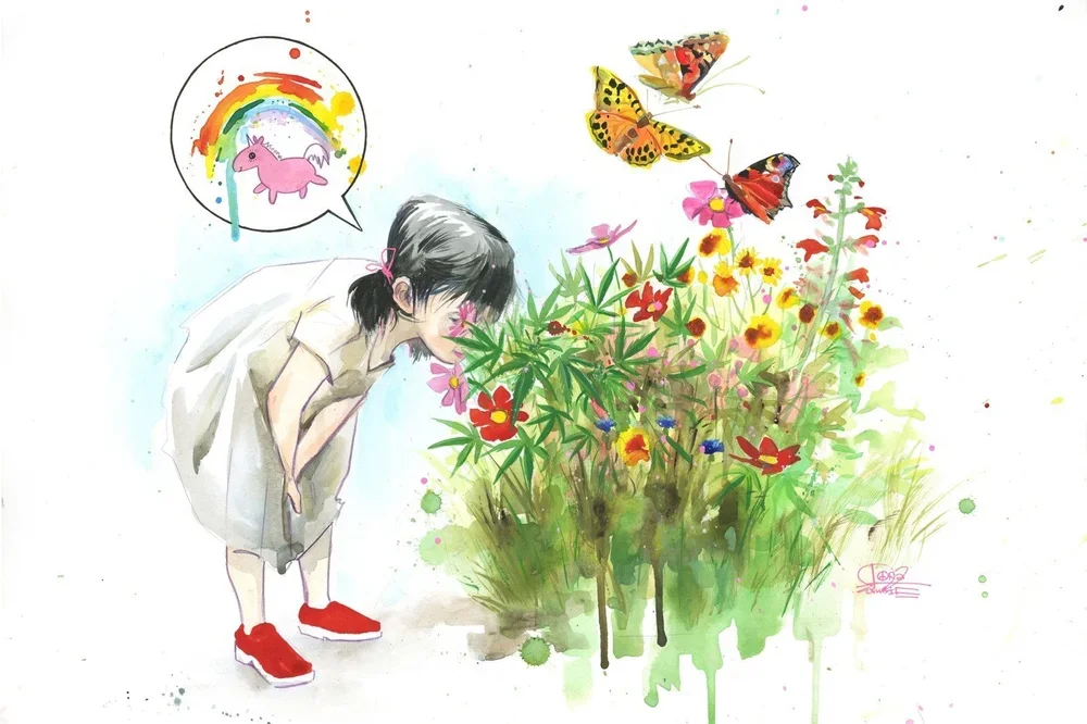 Lora Zombie 'Magic Garden' Print Available