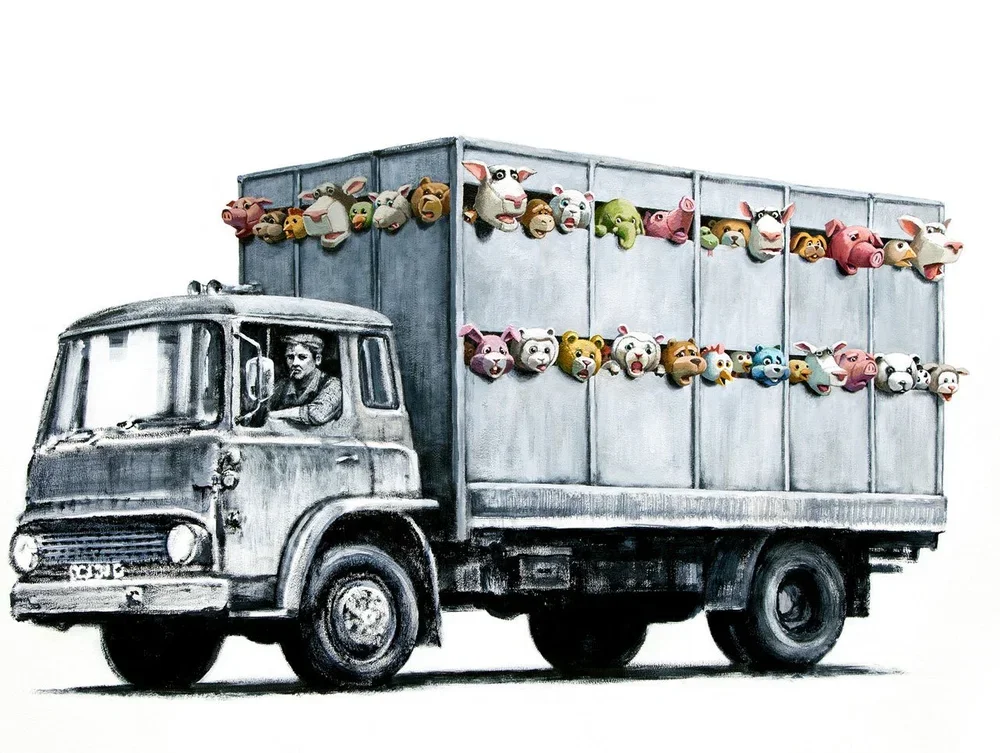New BANKSY 'Meat Truck' Print SNEAK PEEK?