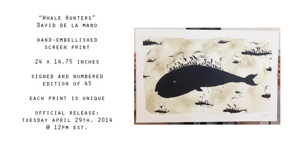 David De La Mano 'Whale Hunters' Print Release Details