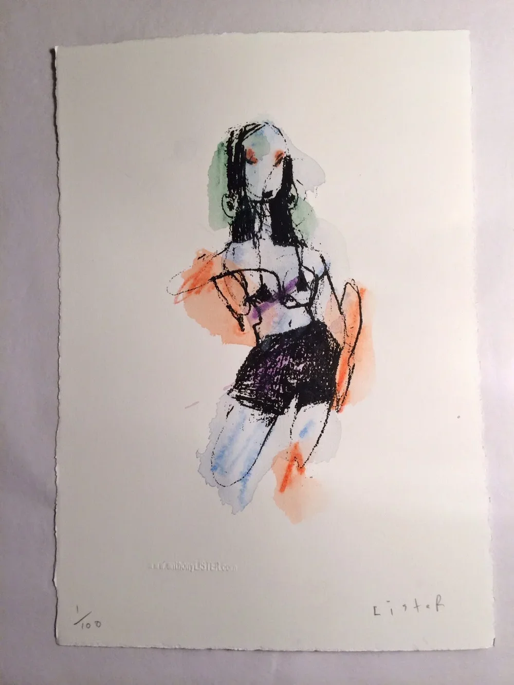 Anthony Lister 'Blue Dancer' HPM Available NOW