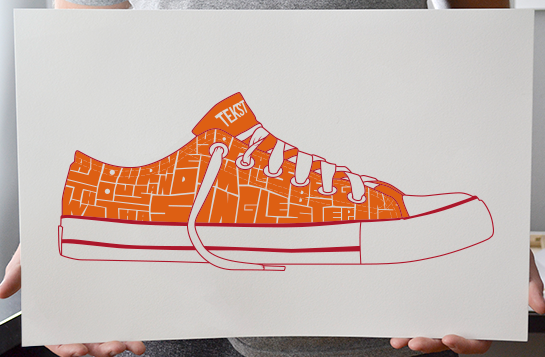 Tekst 'Single Step' Print Available