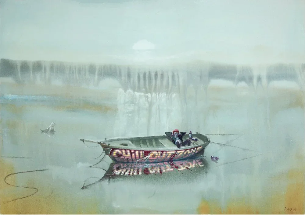 Andrew Burns Colwill 'Chill Out' Print Available