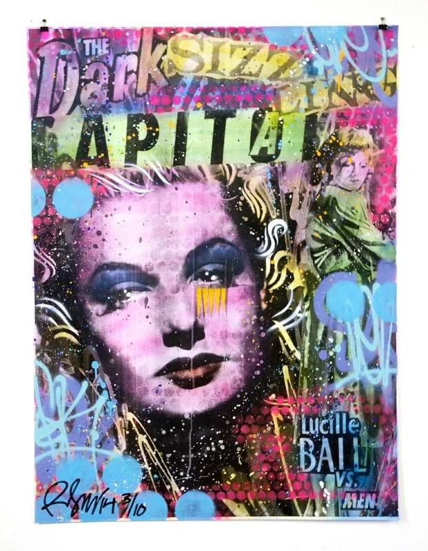 Rene Gagnon 'The Dark Sizzling Capital' HPM Print Available