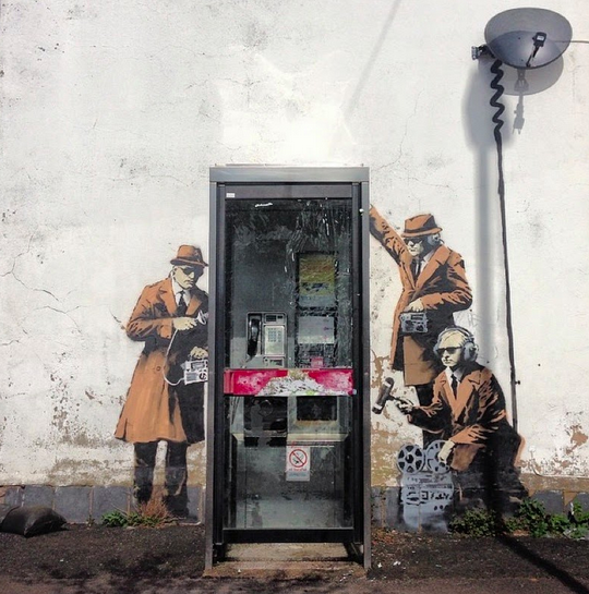 Banksy NSA Inspired 'Spy Booth' Piece Revealed
