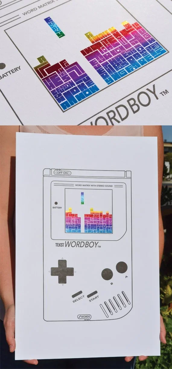 Tekst 'Fall Into Place' Print Available