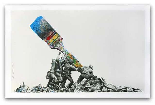 Mr Brainwash 'Untitled' Solid Background Print Release Details