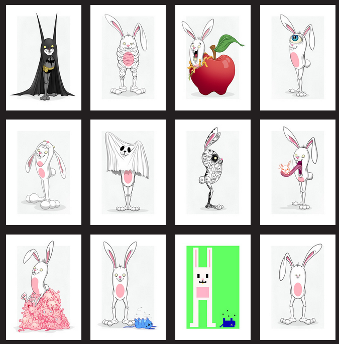 Alex Pardee 'Bunnywith' Bonanza! Prints Available