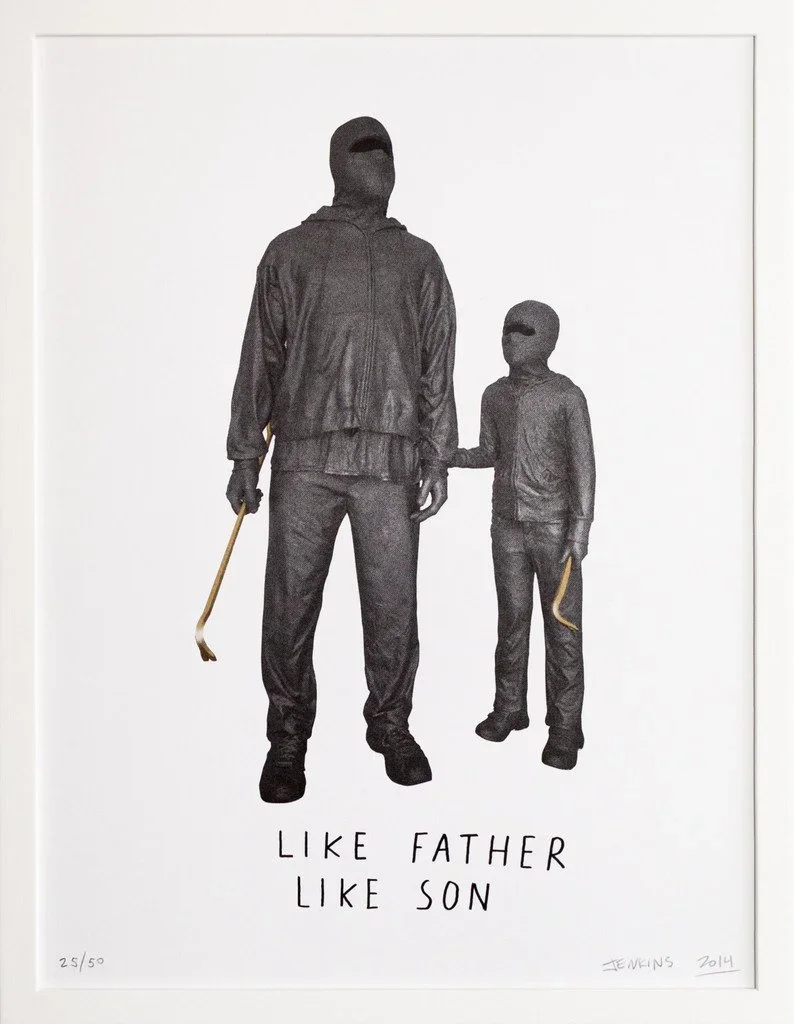 Mark Jenkins 'Like Father, Like Son' Print Available