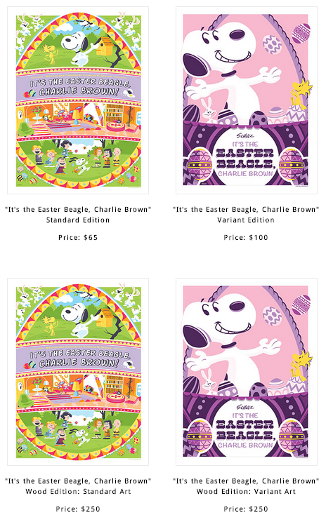 Jason Weidel 'Its The Easter Beagle, Charlie Brown' Print Release Details