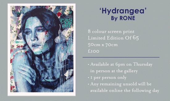 Rone 'Hydrangea' Print Release Details