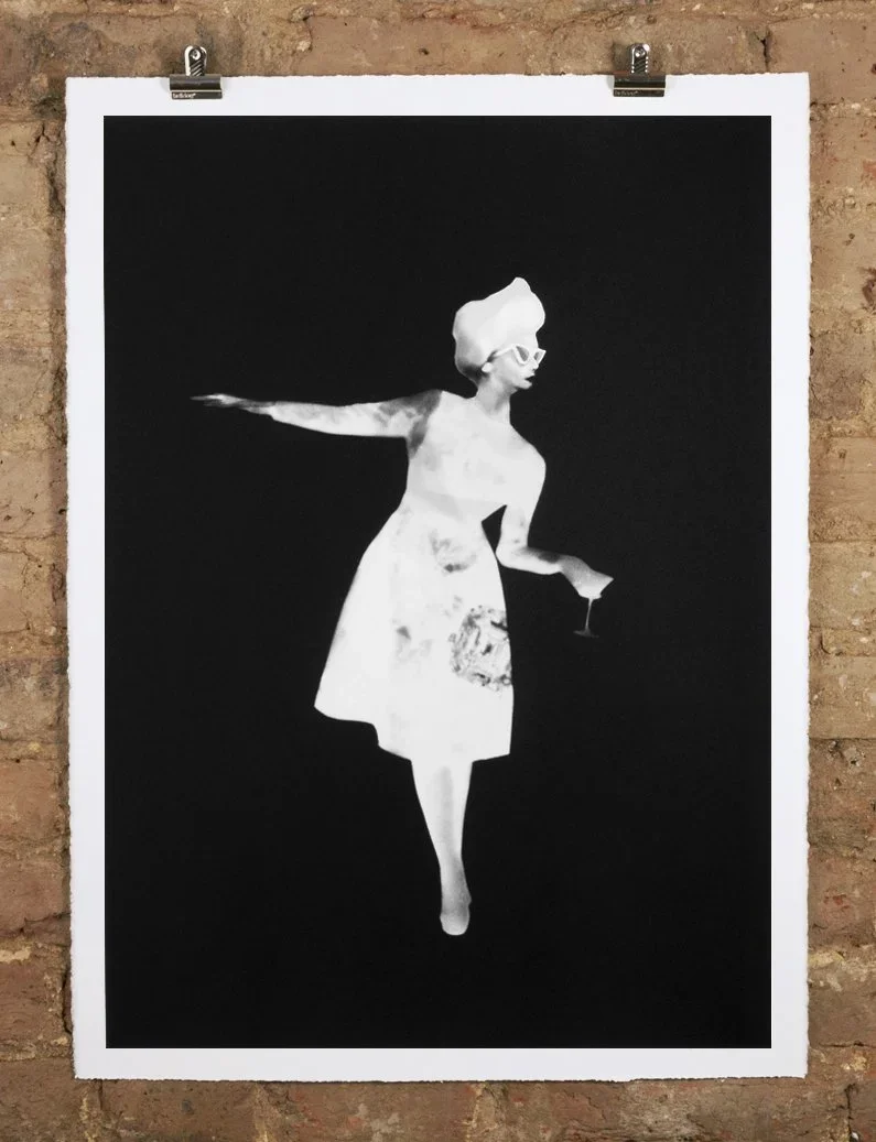 Joanna Ham 'Woman With Cocktail Glass' Print Available