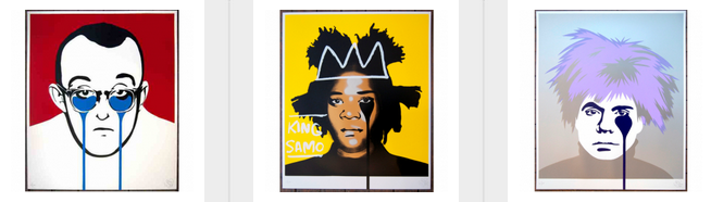 Pure Evil 'Haring, Basquiat + Warhol' NYC Artist Series Prints Available