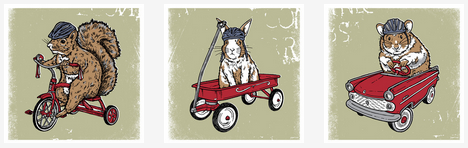 Gregg Gordon 'Critter Set' Prints Available