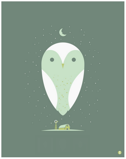 Zatista 'Barn Owl' Print Available