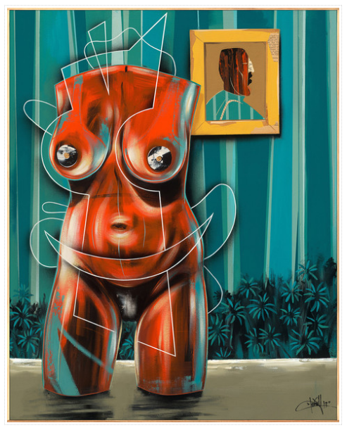 Dave Kinsey 'Blue Room' STUNNING Original Available