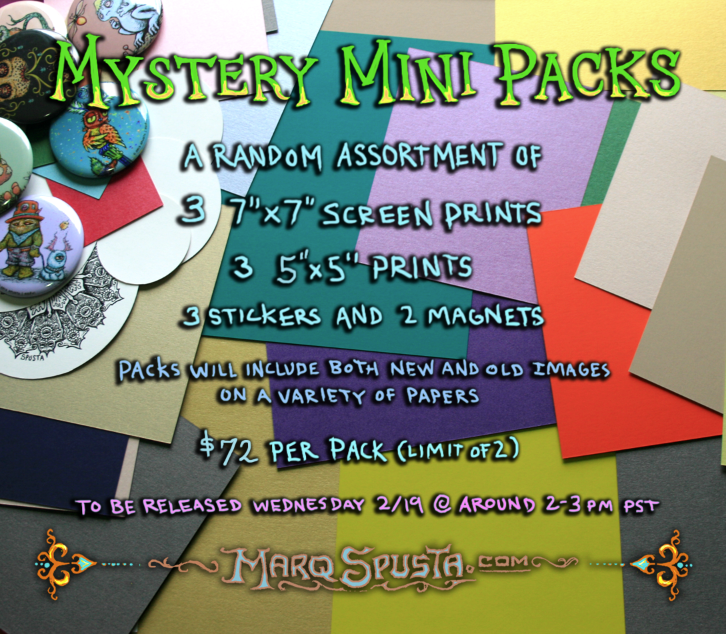 Marq Spusta 'Mystery Mini Pack' Release Details