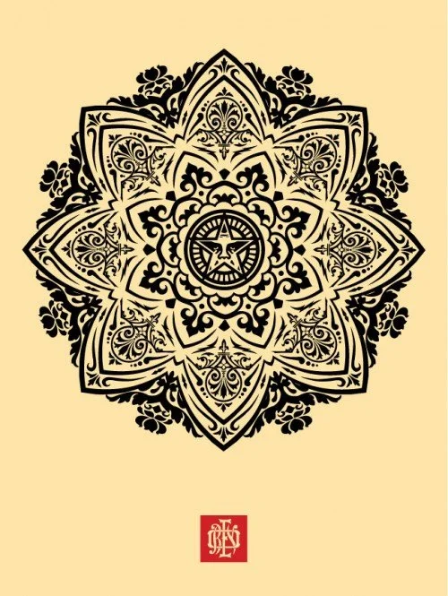 Obey 'Mandala Ornament 1' Cream + Black Prints Release Details