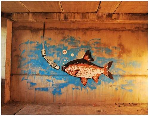 Wicked USB Fish Installation Video + Photo