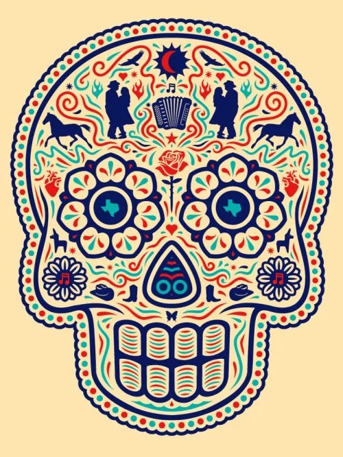 Ernesto Yerena 'Ganas Tex Mex Calavera' Prints Available