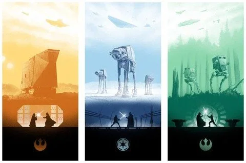 Marko Manev 'Star Wars' Triptych Last Chance TODAY