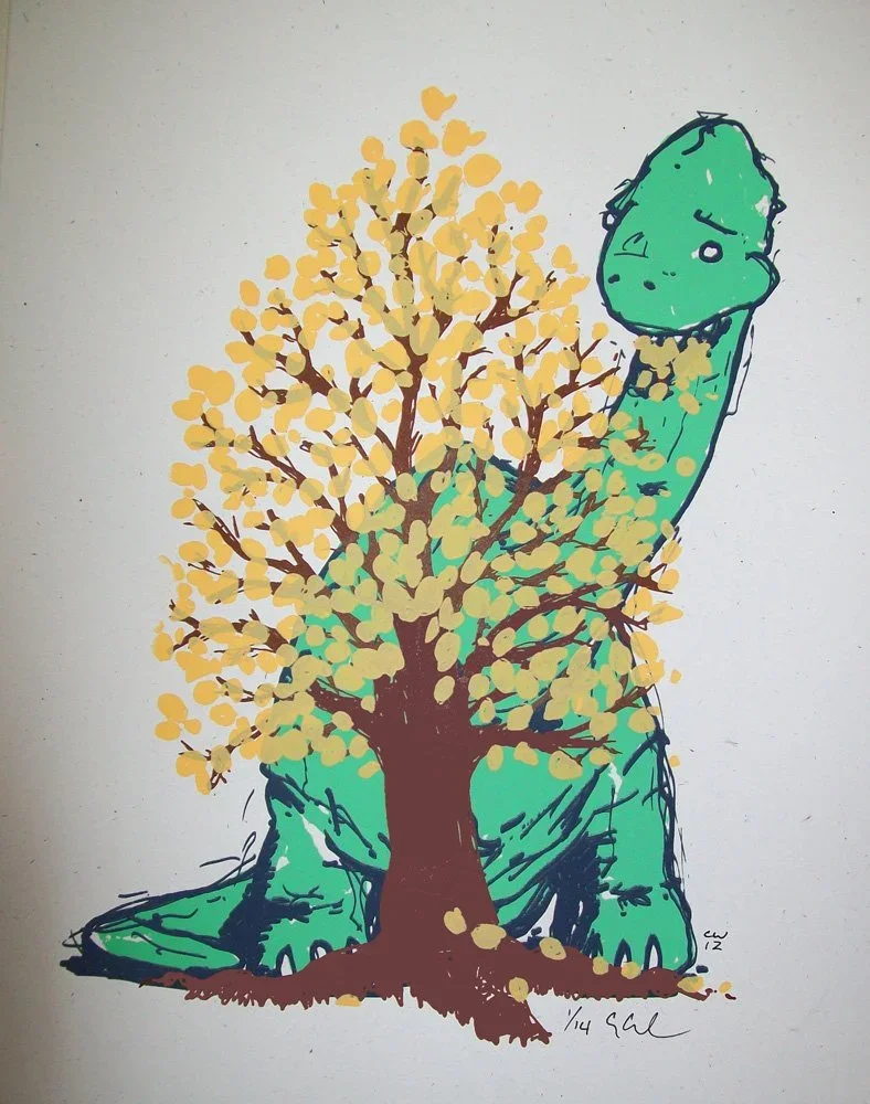 Chris Williams 'Dino Tree' Print Available