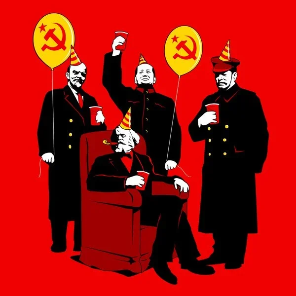 Tom Burns 'Communist Party II' Print Available