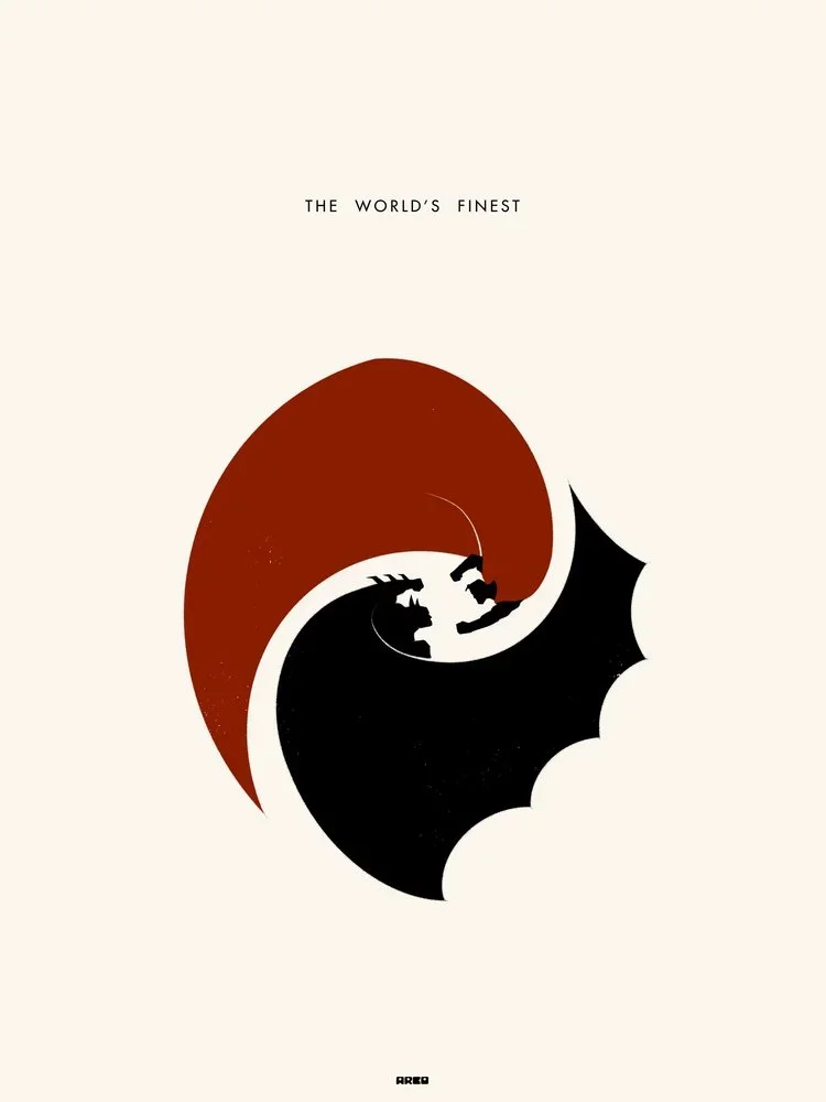 'The Worlds Finest' Superhero Print Available