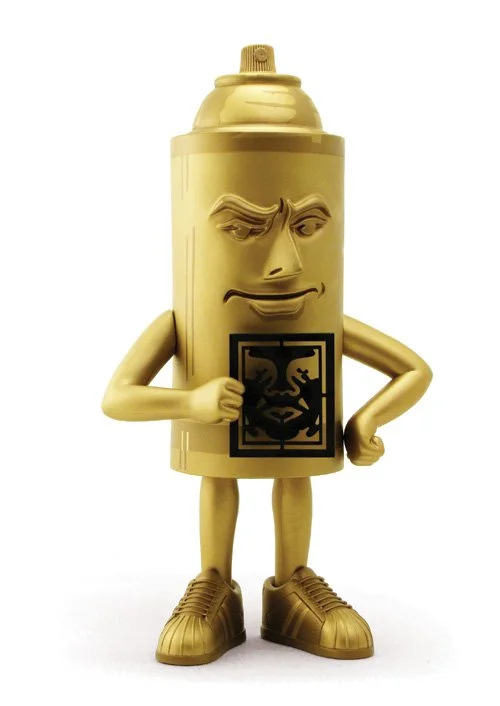 Obey 'Mr Spray' Gold Vinyl Figure Release Details