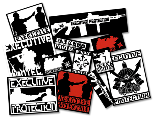 Executive Protection Sticker Packs Available