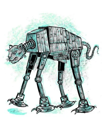 Dan Grzeca KILLER 'Cat At Imperial Walker' Print Available