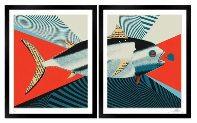 Dave Kinsey 'Kinsey Bluefin' Diptych Available
