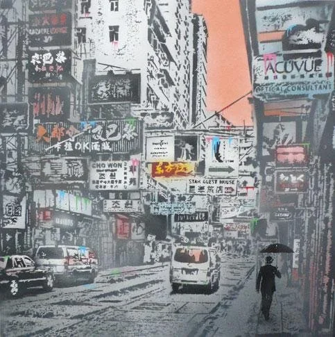 Nick Walker 'Basking In The Glory' Hong Kong Street Scene #1 Print Release Details