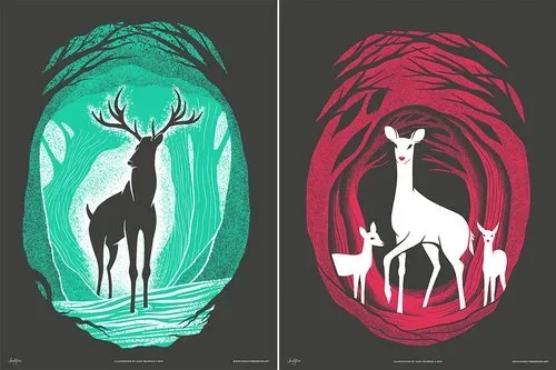 Alex Pearson 'Deer Of Mirkwood' Prints Available