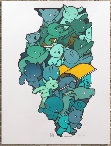 Jay Ryan 'Onward, Illinois' Print Available