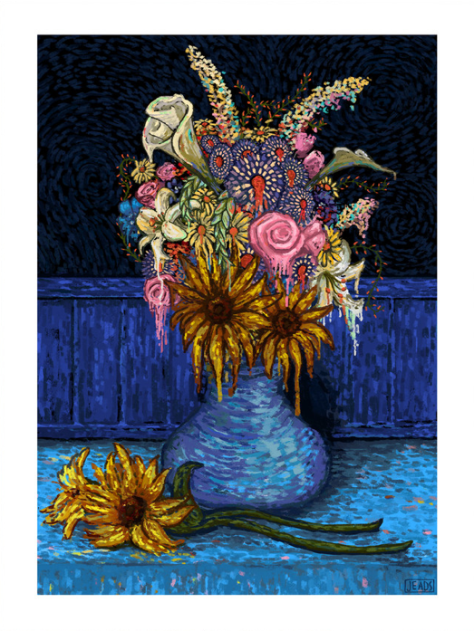 James R Eads 'Flowers For Vincent' Print Available