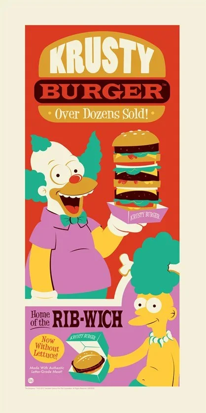 Dave Perillo 'Krusty Burger' Print Available