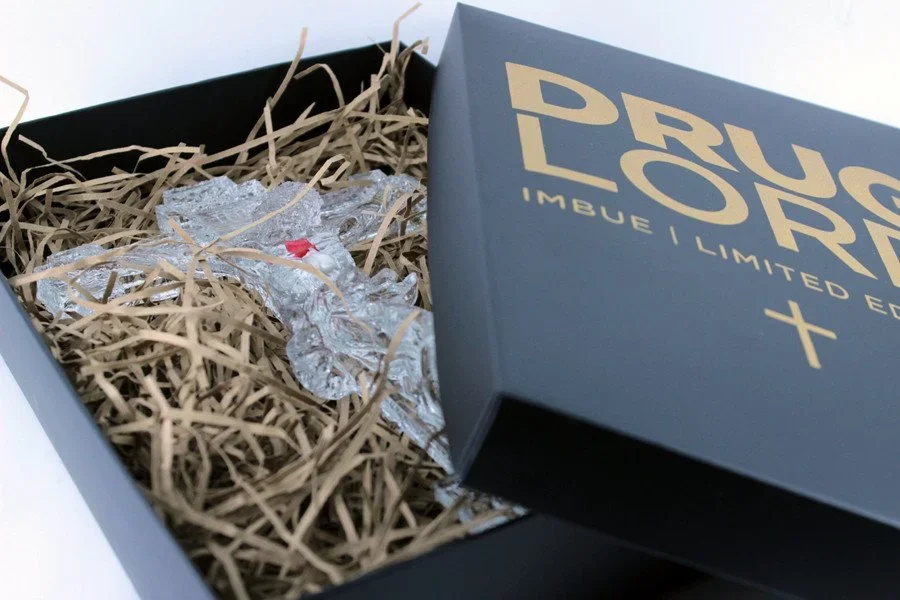 Imbue 'Drug Lord' Resin Crucifix Available