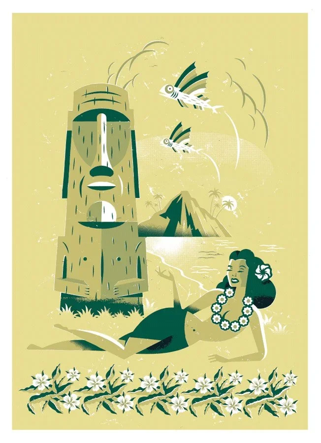 Dr Alderete 'Rapa Nui Girl' Print Available