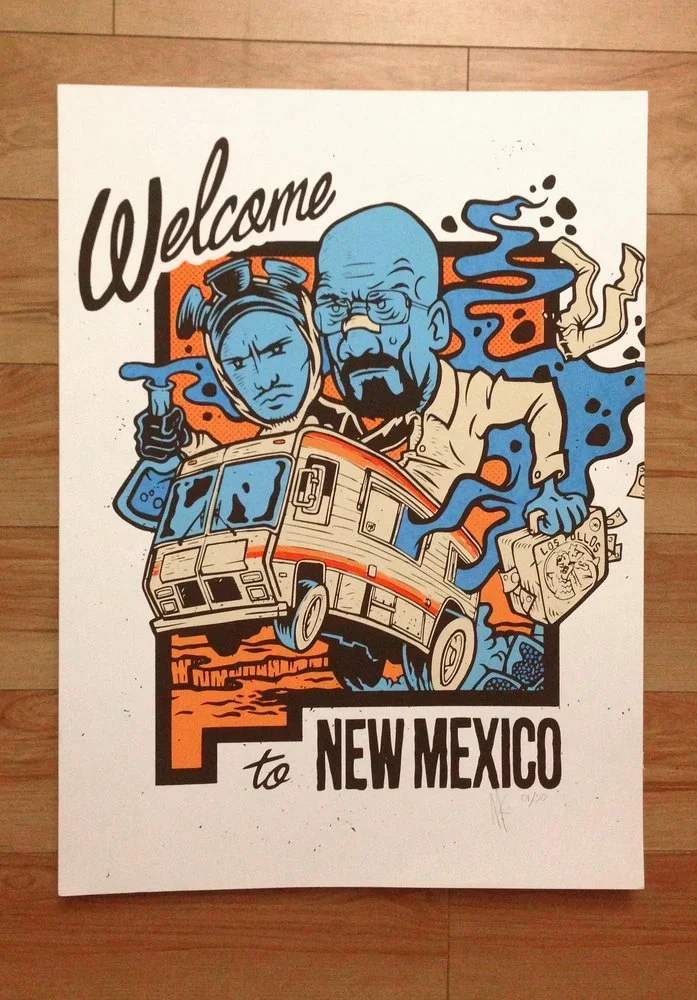 Meka 'Welcome To New Mexico' Breaking Bad Print Available