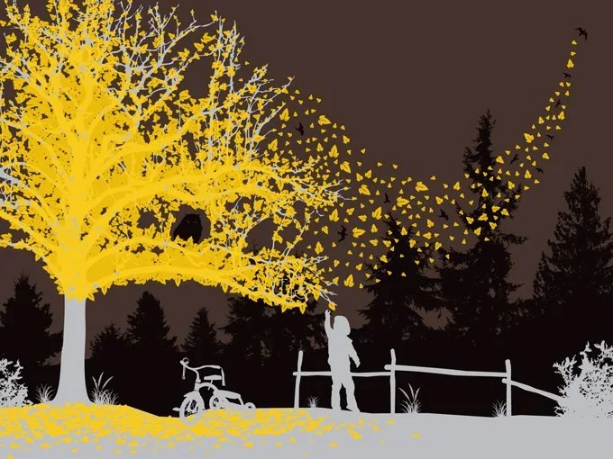 Mike Klay 'Deciduous Dreirad' Print Available