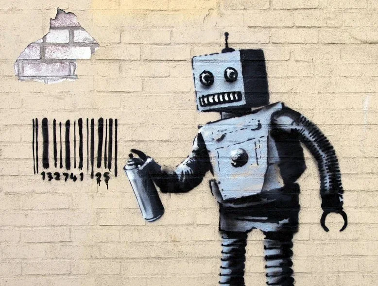 Banksy 'Barcode Robot' Graffiti Found In New York City