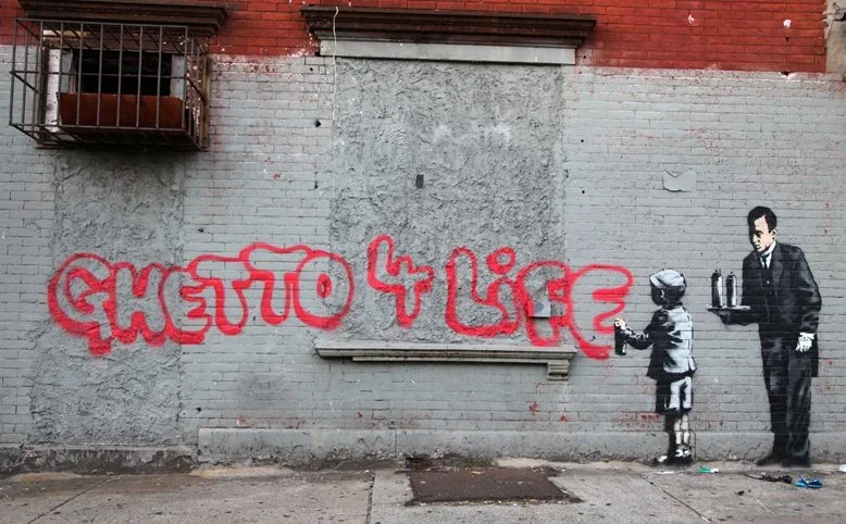 Banksy 'Ghetto For Life' Graffiti Found In New York City