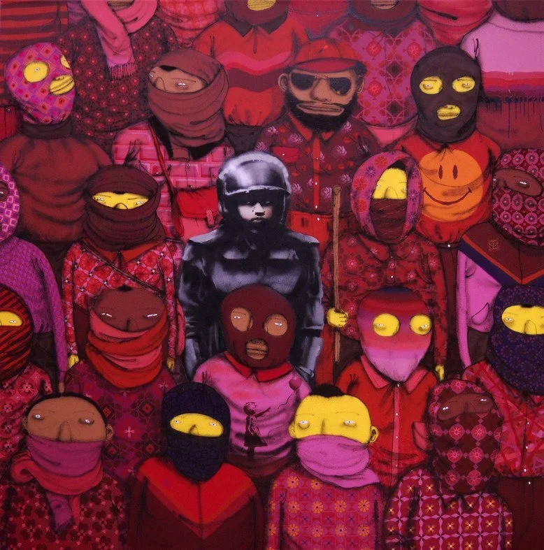 Banksy Os Gemeos Collaboration Art Show On Display (Outside)