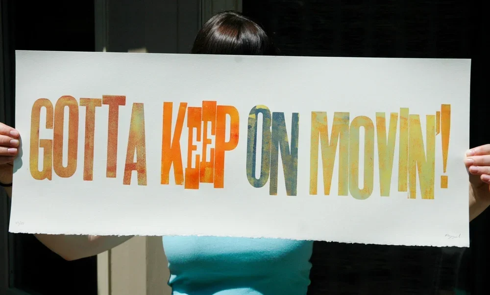 Gregory Pizzoli 'Gotta Keep On Movin!' SnS 2009 Print Available