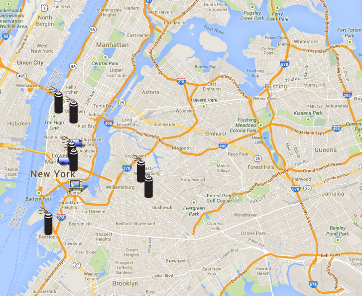 Banksy 'Better Out Than In' Interactive Google Map