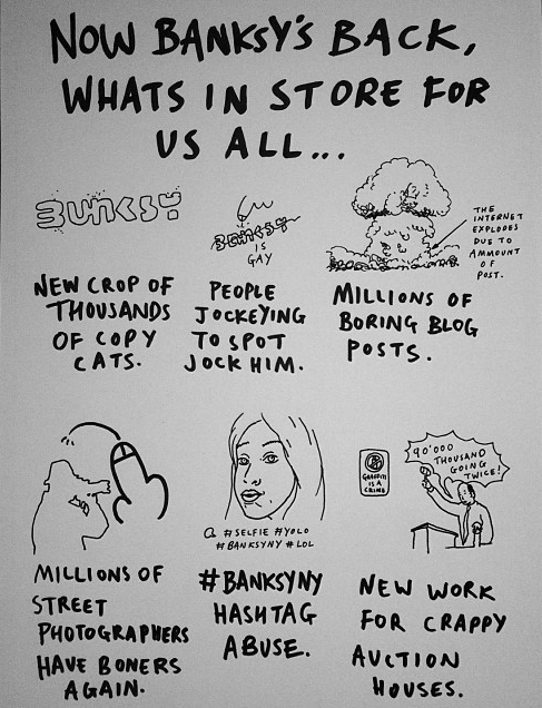 Funny Banksy New York City Predictions