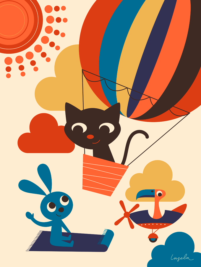 Ingela Arrehenhuis 'Up In The Air' Print Available