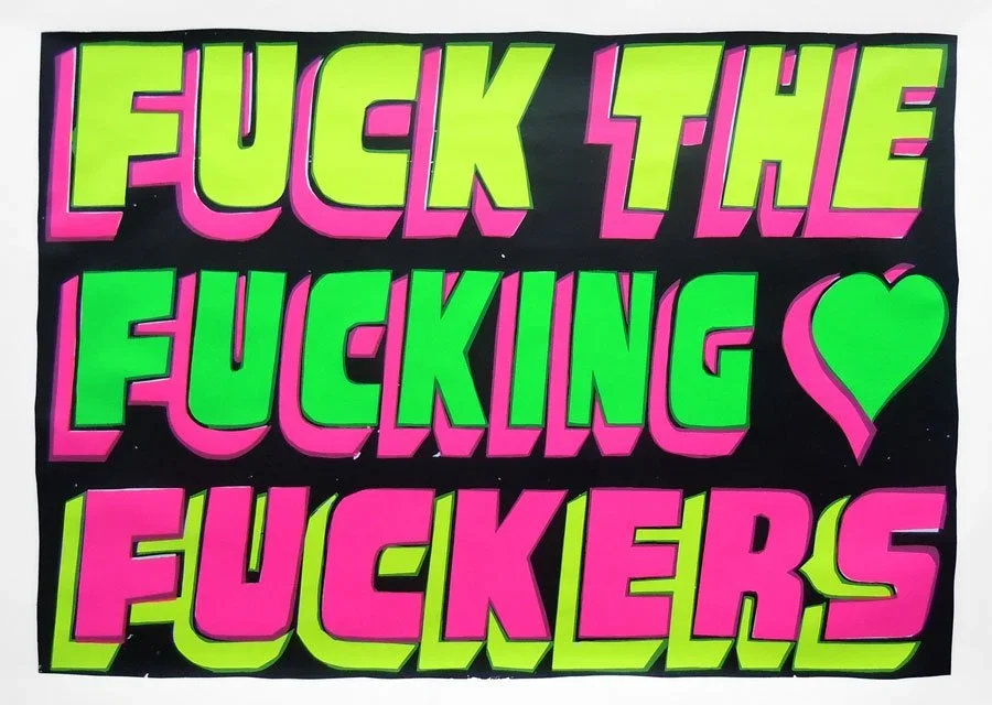 Gold Peg 'Fuck The Fucking Fuckers' Print Available